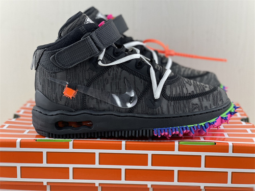 OFF-White X Nike Air Force 1 Mid Black Gray Color_ Item Number_ DO6290-001_ full code shipment 40-47.5-b4ba39e7